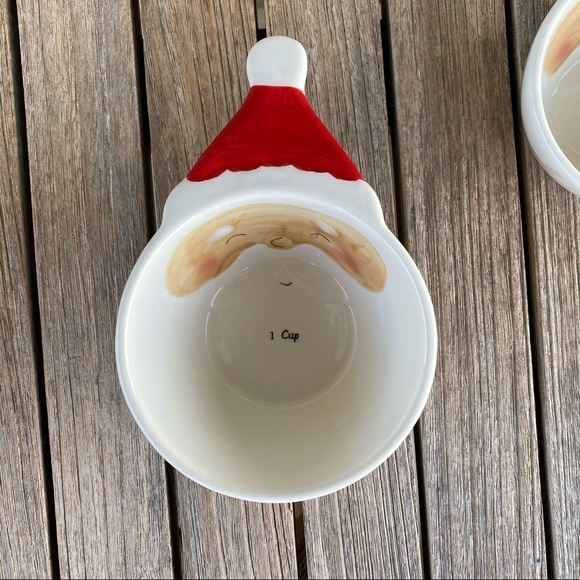 Christmas Santa Claus Ceramic Measuring Cups - Picture 2 of 8